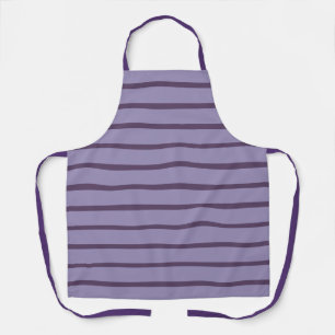 Purple Stripes Apron