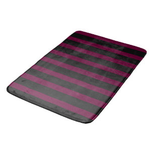 Purple Stripes Bath Mat