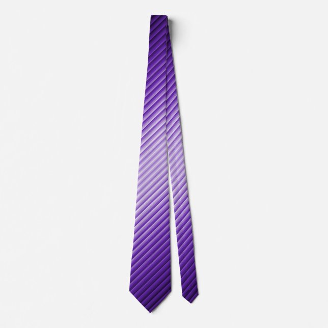 Purple Stripes Diagonal Texture Look Power Tie (Front)
