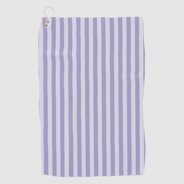 Purple Stripes Golf Towel (Front)