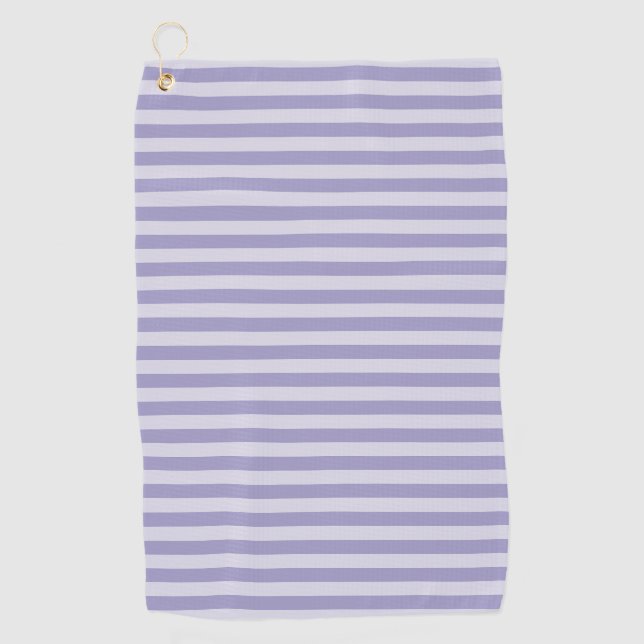 Purple Stripes Golf Towel (Front)