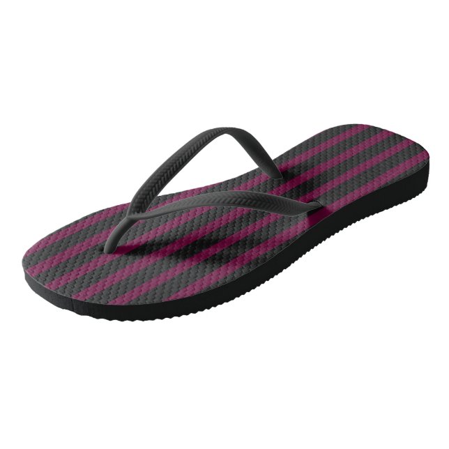 Purple Stripes Jandals (Angled)