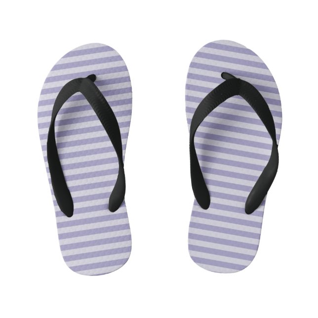 Purple Stripes Kid's Jandals (Footbed)