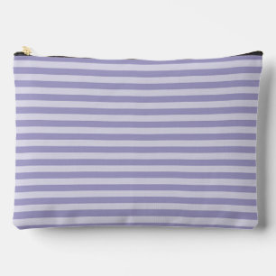 Purple Stripes Large Accessory Pouch