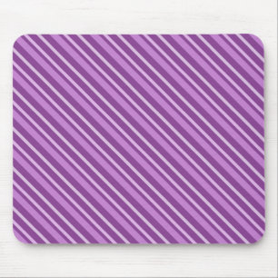 Purple Stripes Mouse Pad