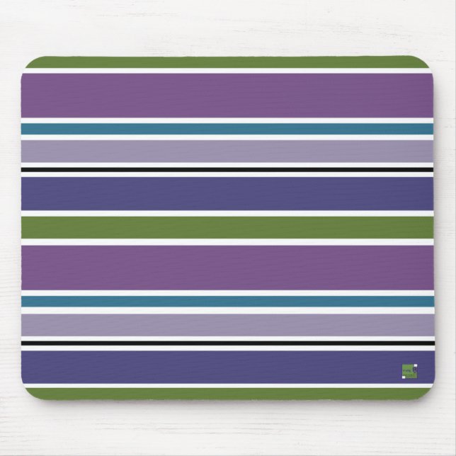 Purple Stripes Mousepad (Front)