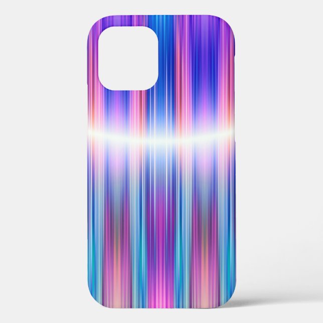 Purple stripes pattern Case-Mate iPhone case (Back)