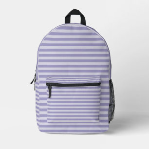 Purple Stripes Printed Backpack