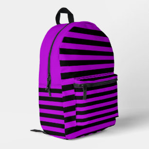 Purple Stripes School Bag