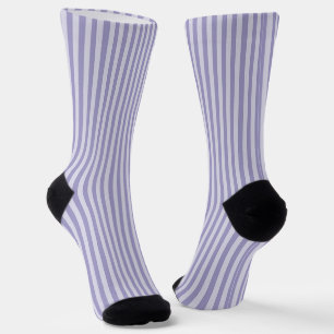 Purple Stripes Seamless Pattern Socks