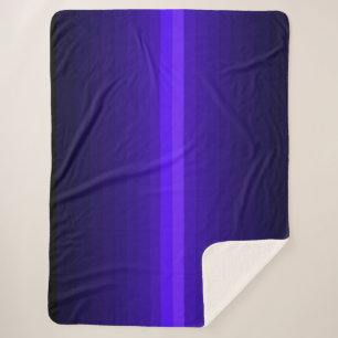 Purple Stripes Sherpa Blanket