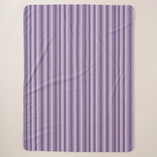 Purple stripes sherpa blanket