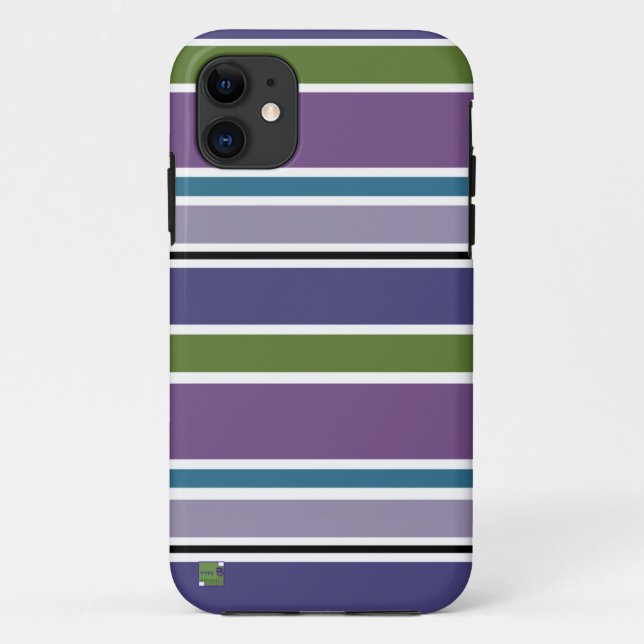 Purple Stripes Smartphone Cases (Back)