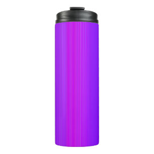 Purple stripes thermal tumbler