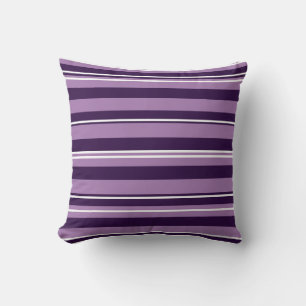 Purple stripes Throw Cushion