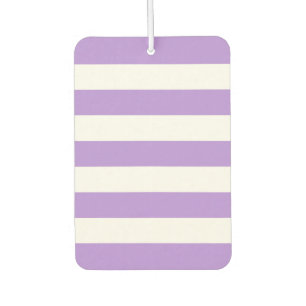 Purple Stripes, White Stripes, Striped Pattern Car Air Freshener