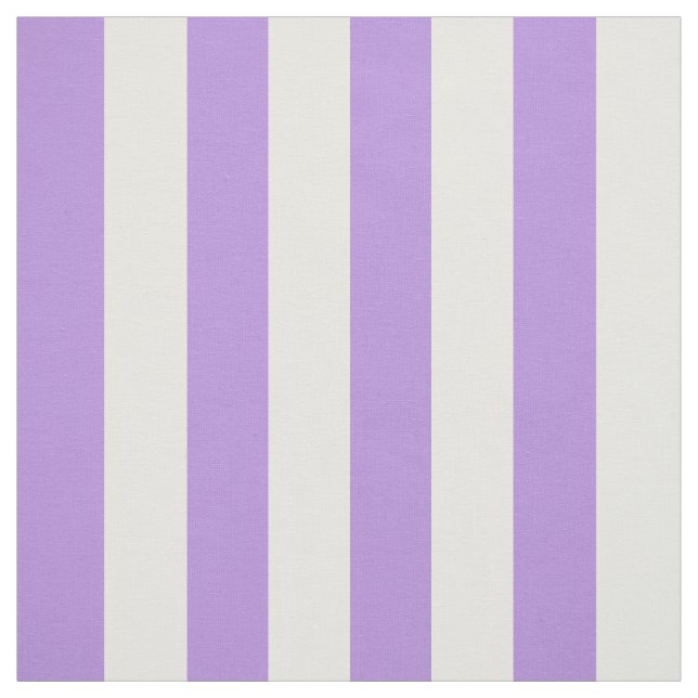 Purple Stripes, White Stripes, Striped Pattern Fabric (Swatch)