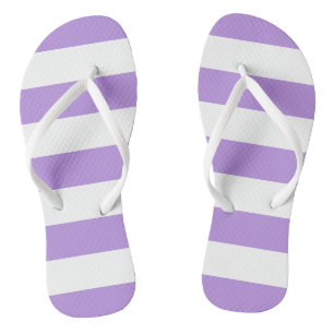Purple Stripes, White Stripes, Striped Pattern Jandals