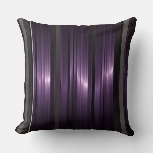 Purple strips cushion (Front)