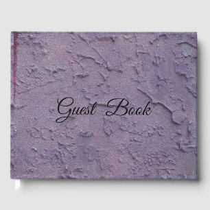 Purple Stucco Guest Book