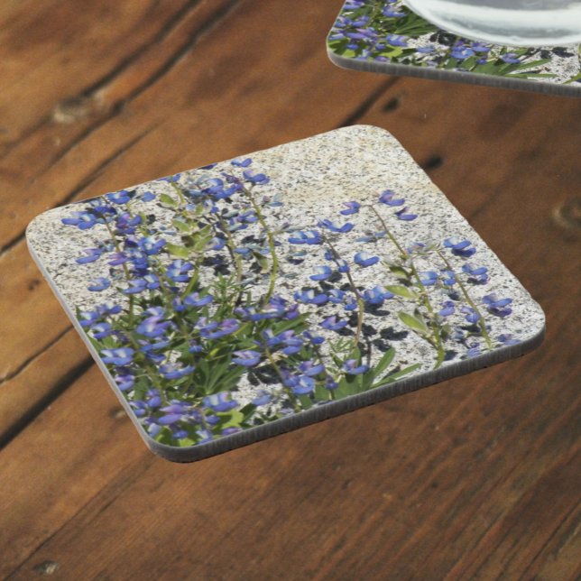 Purple Subalpine Lupine Floral Coaster (In Situ)