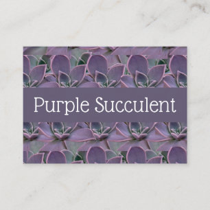 Purple Succulent Business Card