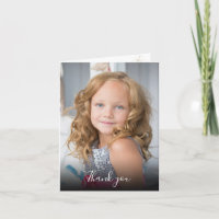 Purple succulents First Communion Photo Thank you 