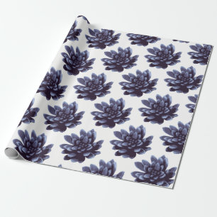 Purple Succulents Plant Wrapping Paper
