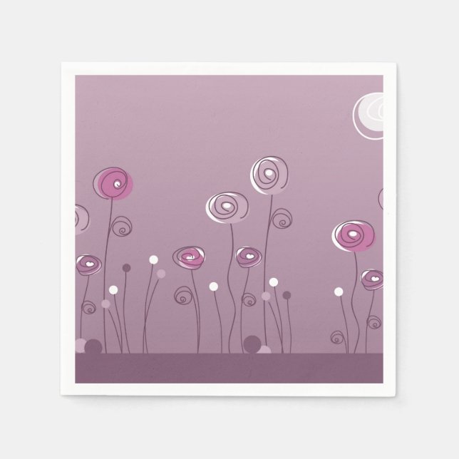 Purple Summer Napkin (Front)