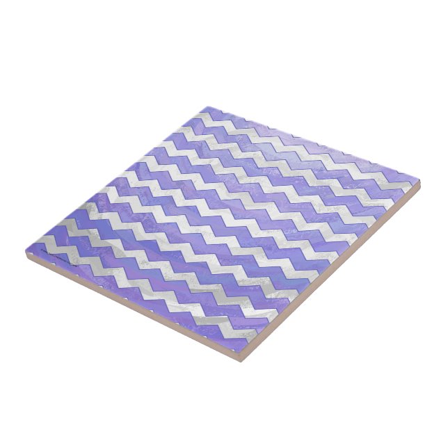 Purple Sun Chevron Pattern Tile (Side)