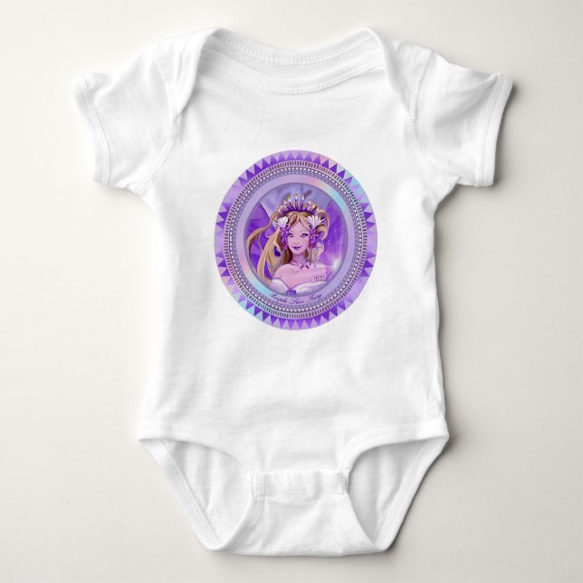 Purple Sun Fairy Baby Bodysuit (Front)