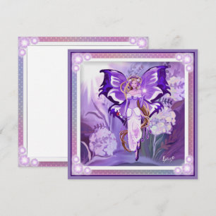 Purple Sun Fairy blank card