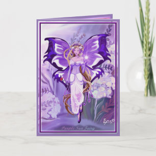 Purple Sun Fairy blank card