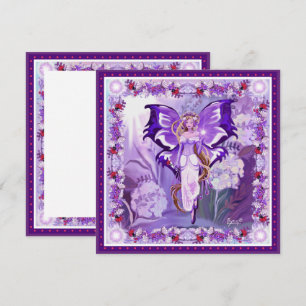 Purple Sun Fairy blank card