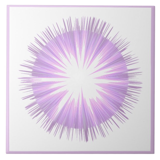 Purple sun Fairy Ceramic Tile (Front)