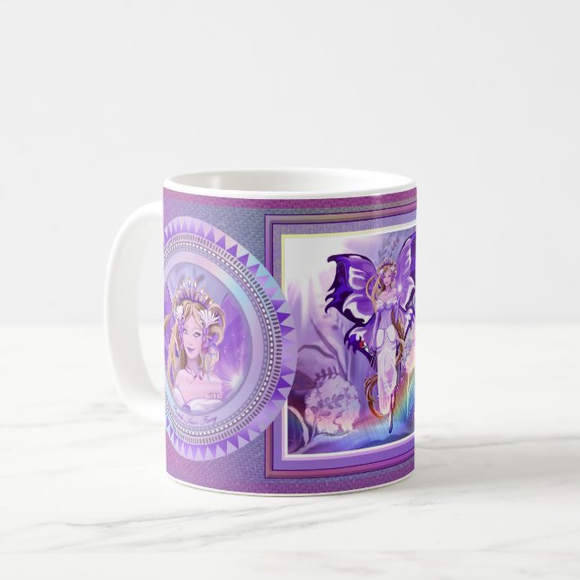 Purple Sun Fairy Coffee Mug (Front Left)