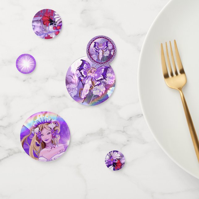 Purple Sun Fairy Confetti (Group)