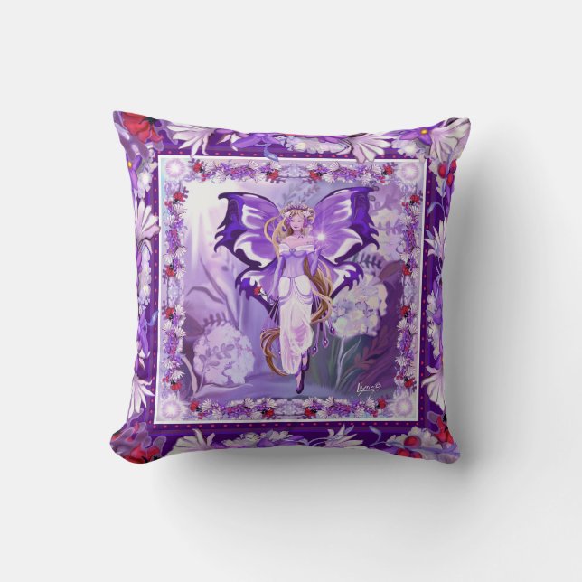 Purple Sun Fairy Cushion (Front)