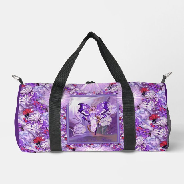 Purple Sun Fairy Duffle Bag (Front)