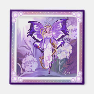 Purple Sun Fairy Magnet