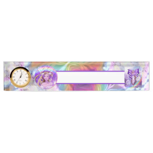 purple sun fairy nameplate