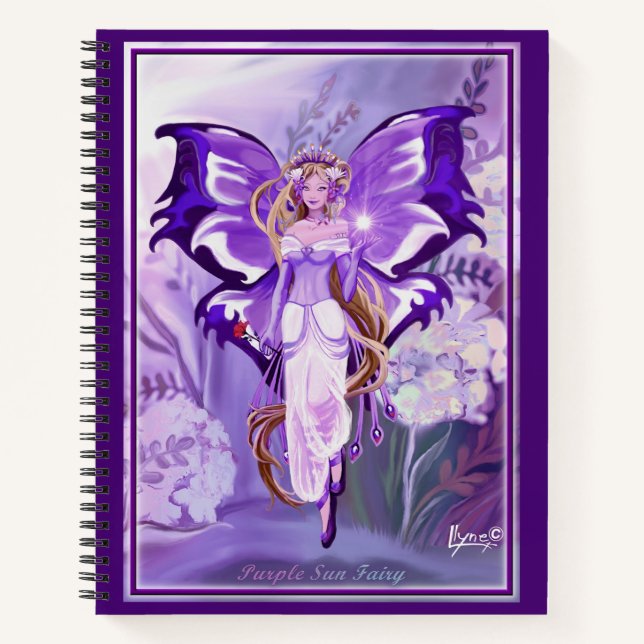 Purple Sun Fairy Notebook (Front)