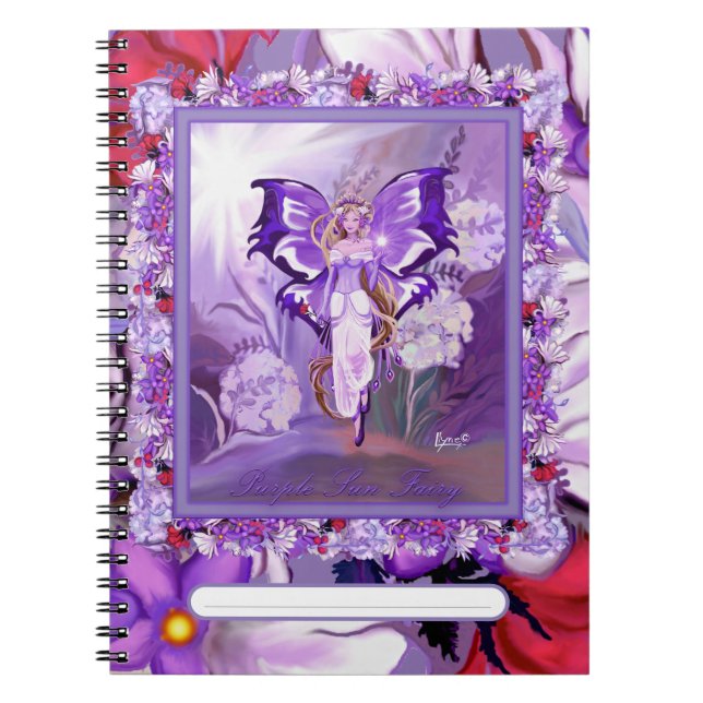 Purple Sun Fairy Notebook (Front)