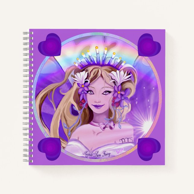 Purple Sun Fairy Notebook (Front)