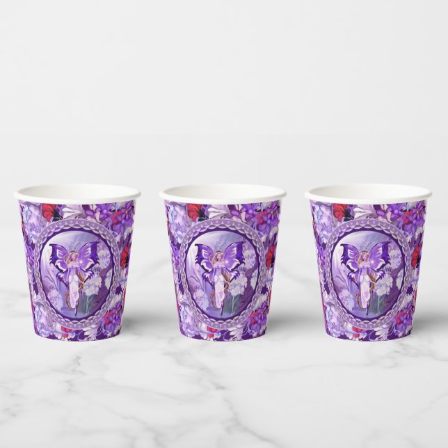 Purple Sun Fairy Paper Cups (Multi)