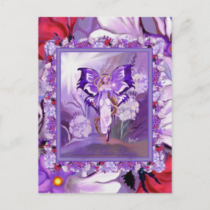 Purple Sun Fairy Postcard