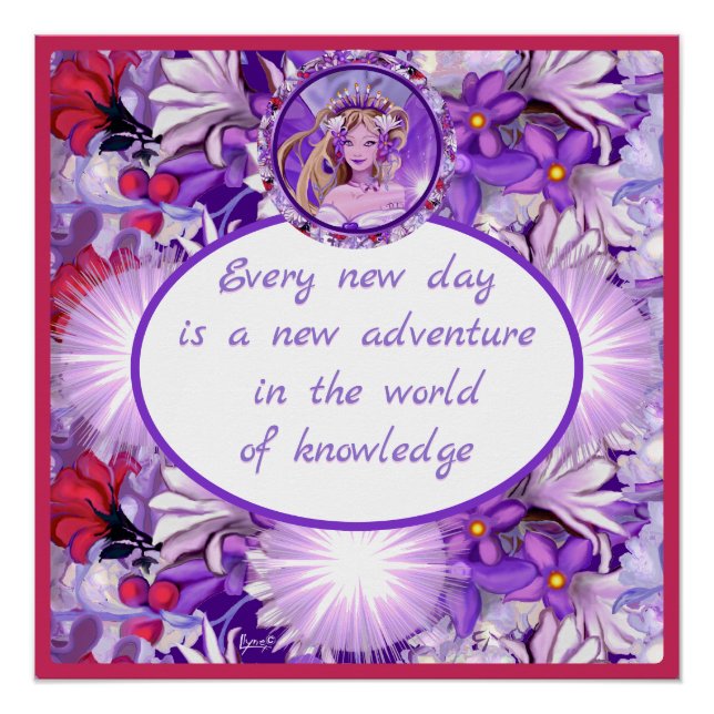 Purple sun fairy poster (Front)