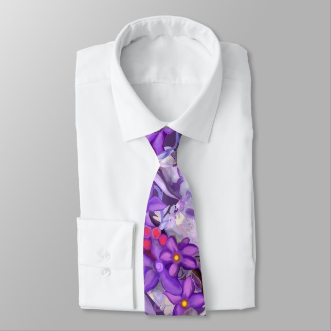 Purple Sun Fairy Tie (Tied)