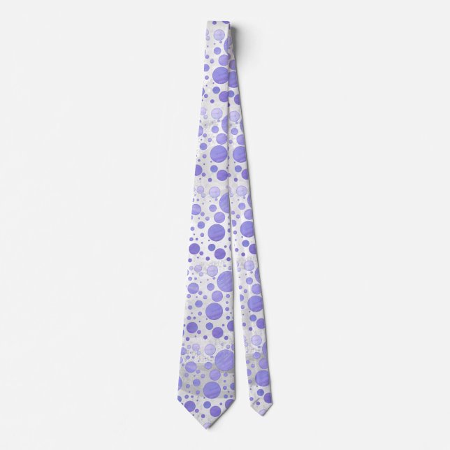 Purple Sun Polka Dot Tie (Front)