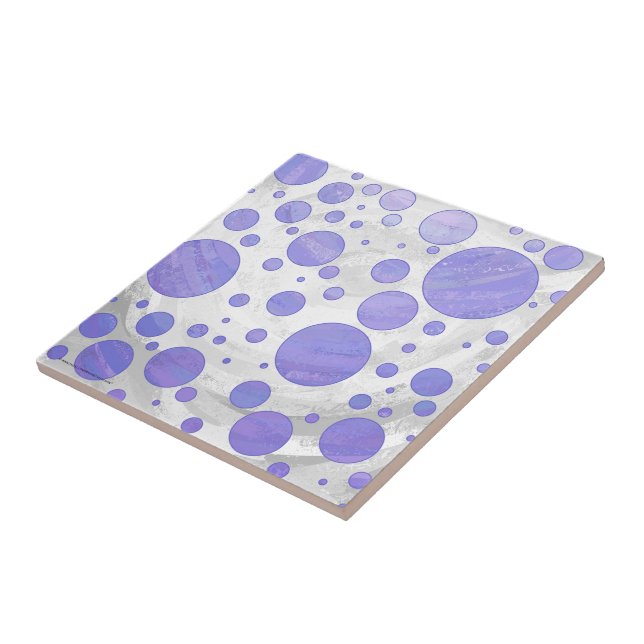 Purple Sun Polka Dot Tile (Side)